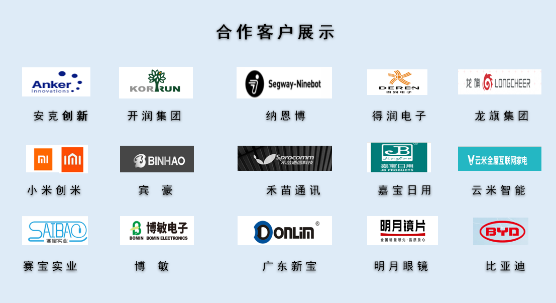 CPE磨砂膠袋，久信達(dá)部分客戶展示(圖1)